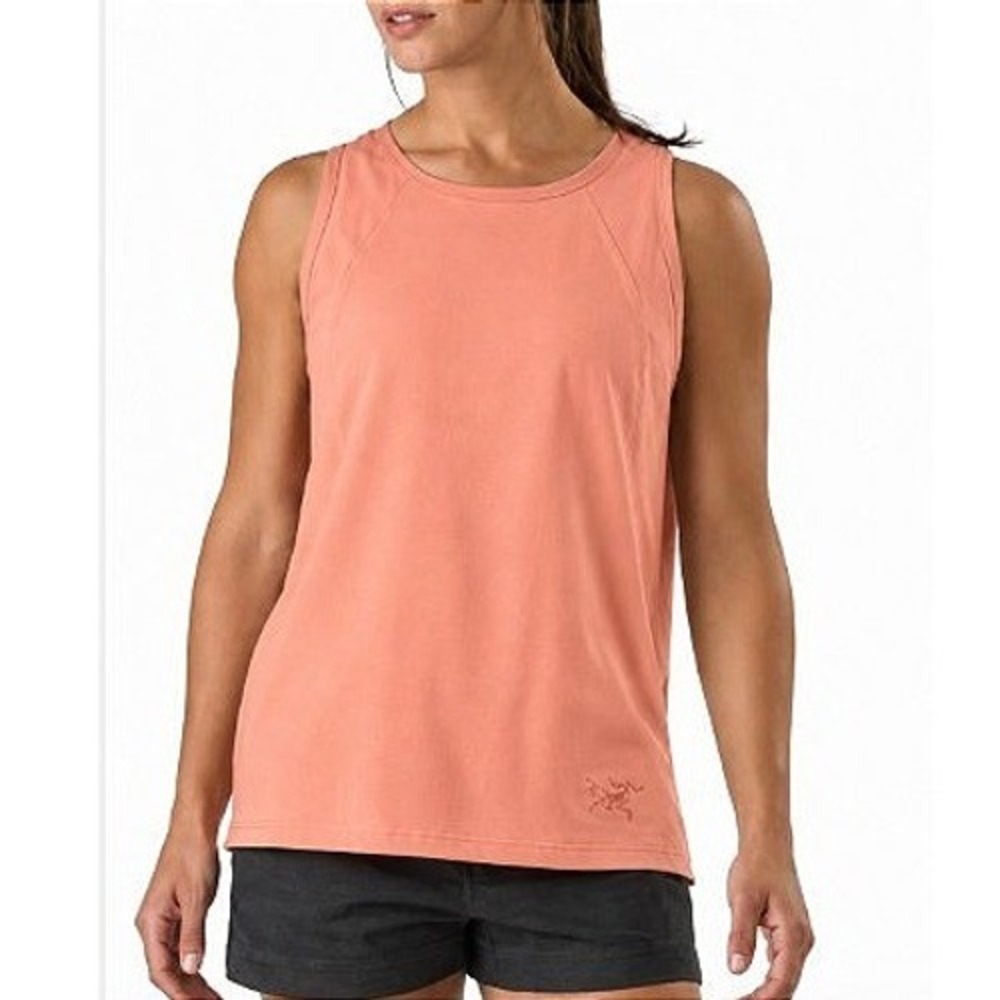 Arc'teryx Contenta Peach Salmon Gorpcore Travel Sleeveless Tunic Tank Top L